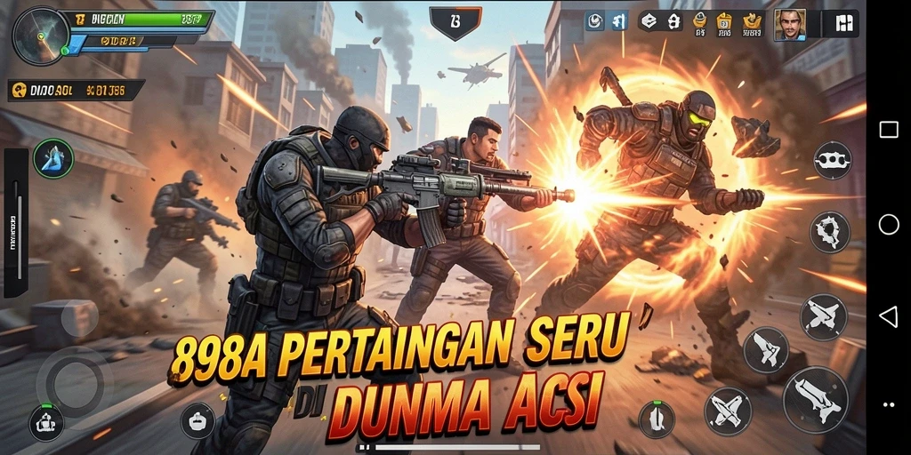 Tampilan gameplay seru dari 898A dengan aksi menegangkan.