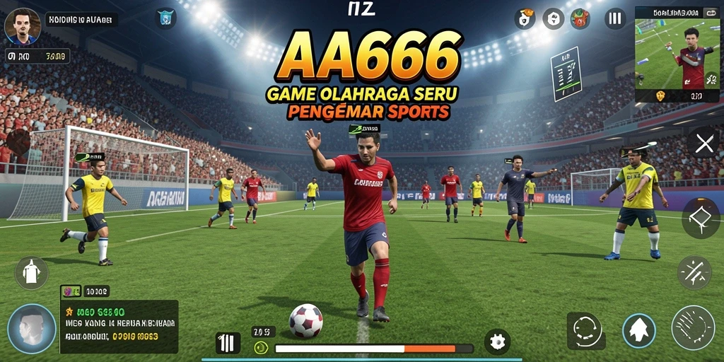 Screenshot gameplay AA666 dengan aksi olahraga seru.