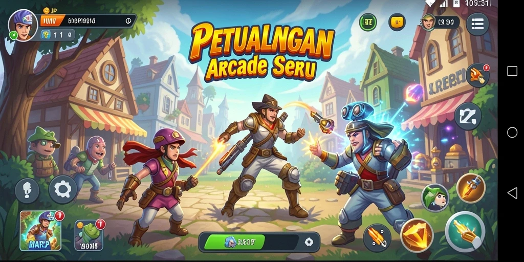 Screenshot utama HARAPJP menampilkan gameplay yang seru dan penuh aksi.