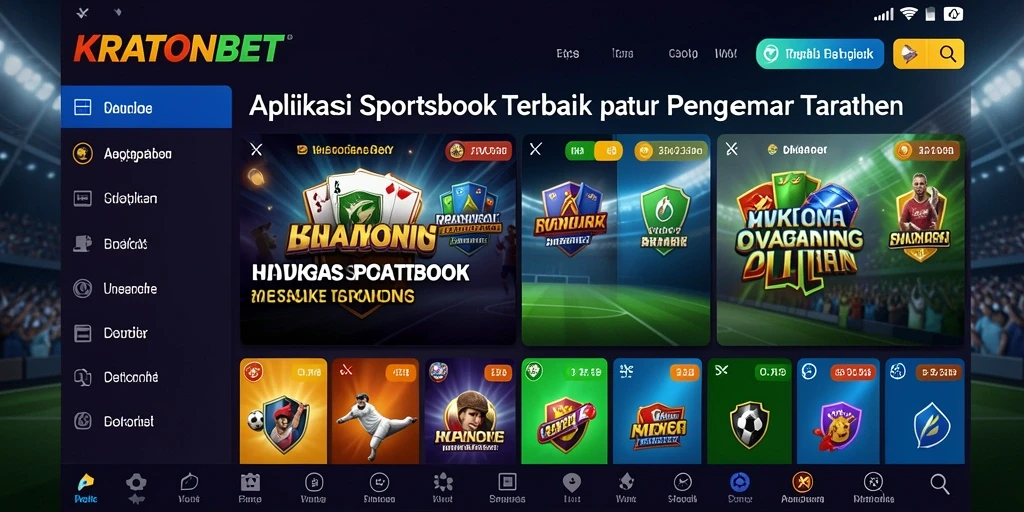 Gameplay interaktif dan seru dari aplikasi sportsbook KRATONBET.