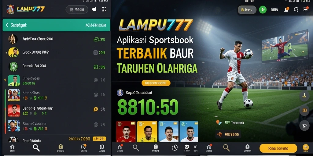 Screenshot LAMPU777 menampilkan antarmuka taruhan olahraga yang menarik.