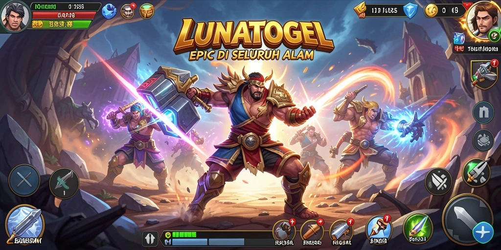 Tangkapan layar pertarungan epik di LUNATOGEL dengan aksi yang mendebarkan.