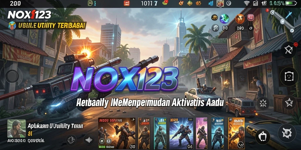 Tampilan antarmuka NOX123 yang memudahkan pengelolaan aktivitas sehari-hari.