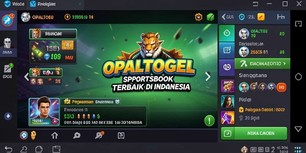 Tampilan utama OPALTOGEL dengan berbagai opsi taruhan yang menarik