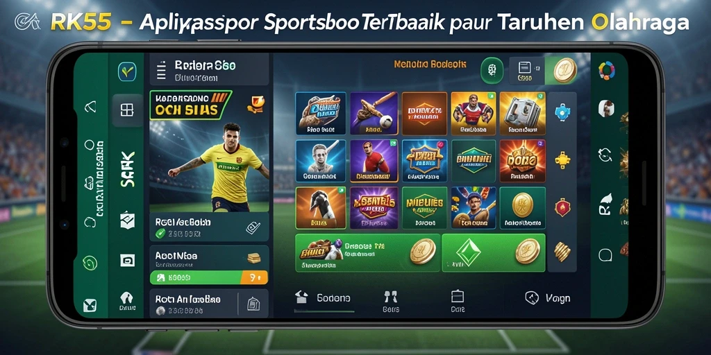 Gameplay RK55 menampilkan taruhan olahraga yang seru dan interaktif.