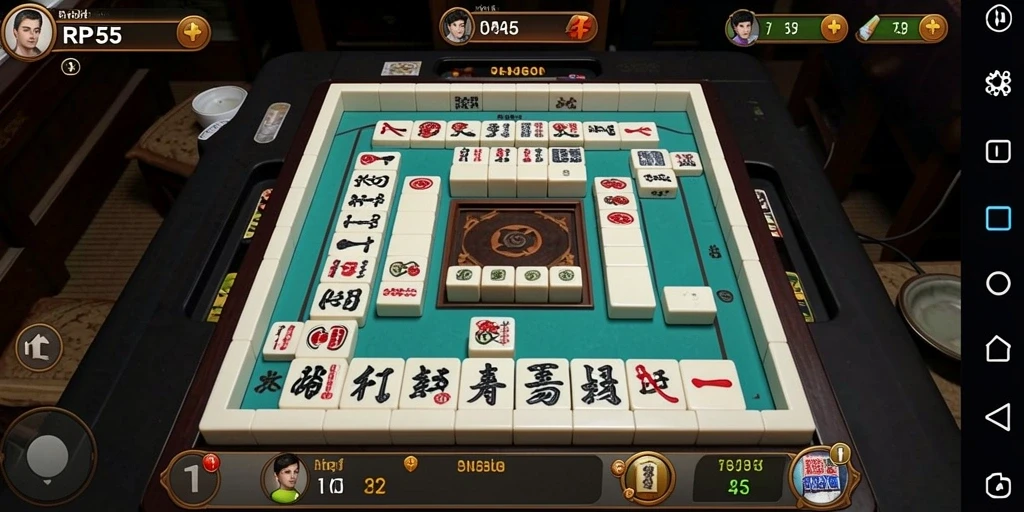 Tampilan menarik dari gameplay Mahjong di RP55.