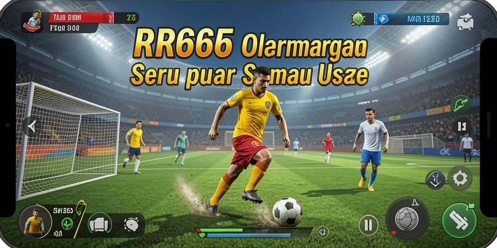Gameplay intens dalam game olahraga RR666 yang menghibur.