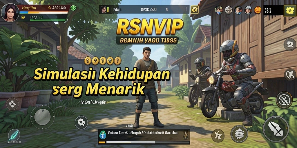 Tangkapan layar gameplay RSNVIP yang menakjubkan dan menarik.