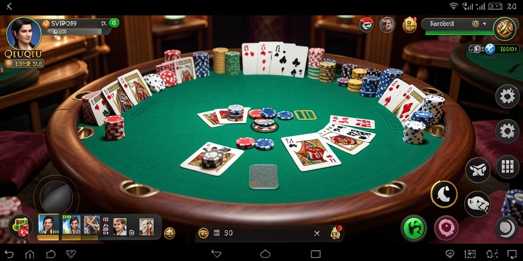 Gameplay QiuQiu yang seru dan menegangkan di SVIP9.