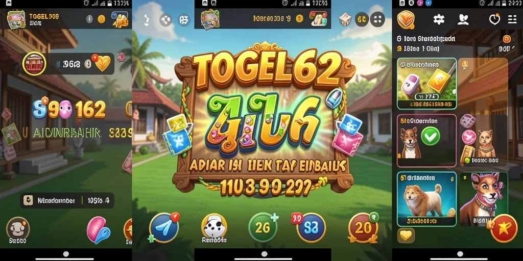 Tampilan screenshot utama TOGEL62 yang menampilkan fungsionalitas aplikasi.